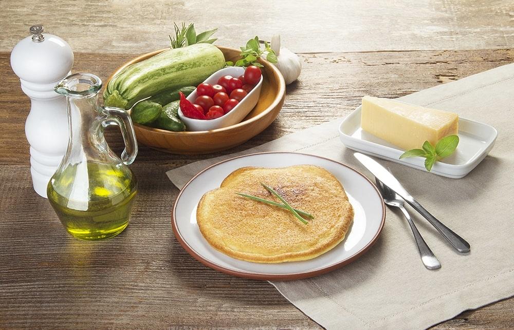 Omelete de queijo e mostarda